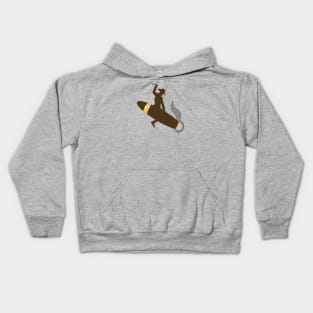 Wyo cigar cowboy Kids Hoodie